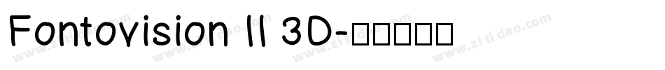Fontovision II 3D字体转换